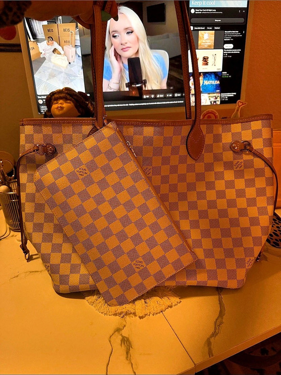 Louis Vuitton Handbags - Louis Vuitton Neverfull MM Damier Azur Tote